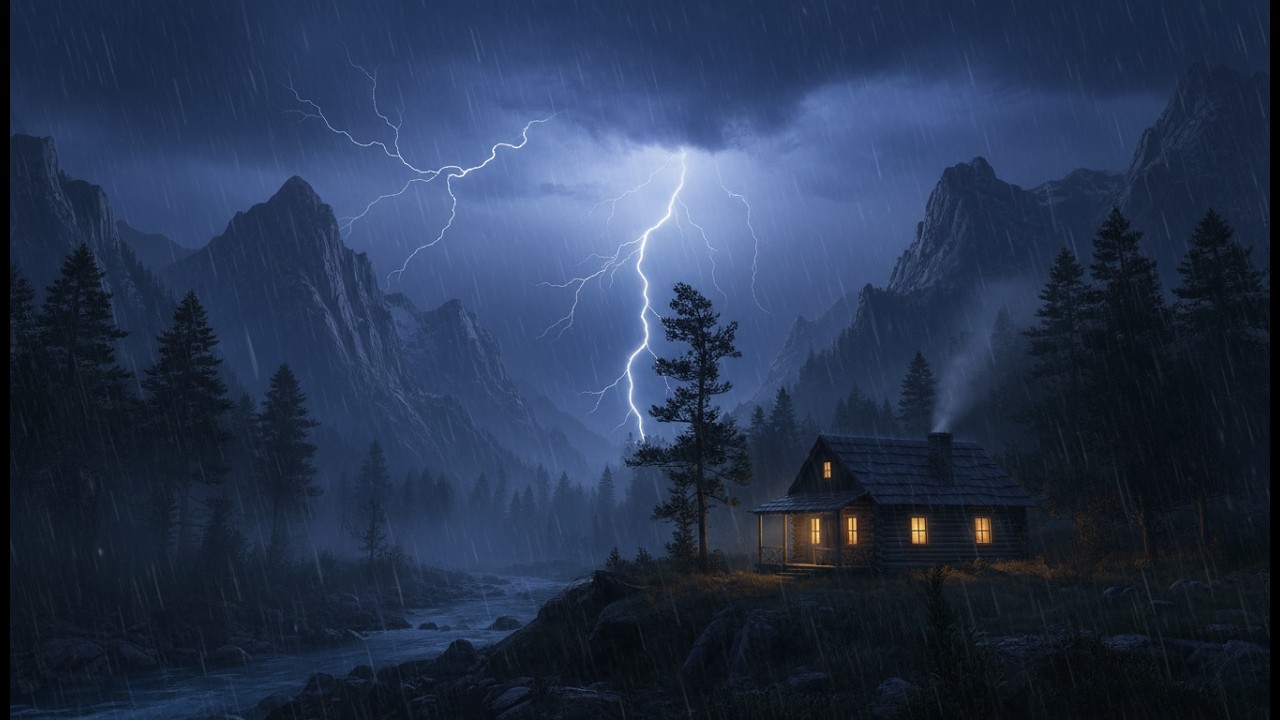 Rain & Thunder for Insomnia ⛈️ Fall Asleep Fast (Lluvia y Truenos para el Insomnio ⛈️ Duerme Rápido)