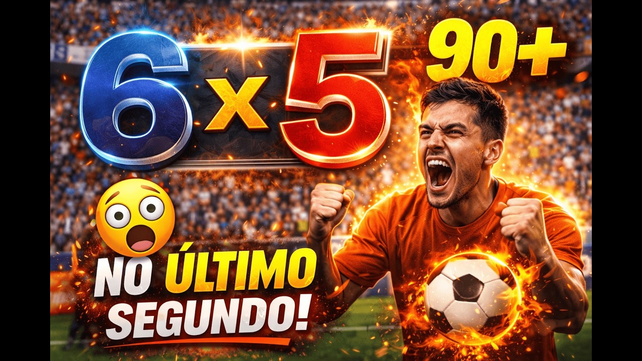 Gol da vitória aos 90+… 6x5 INSANO!