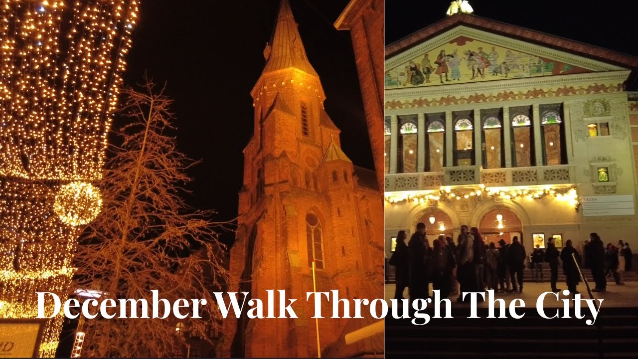 December Walk Through The City   Aarhus, Denmark
