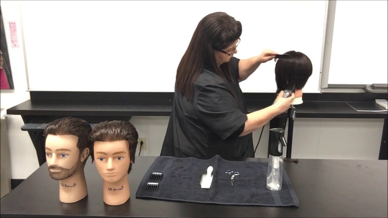 Mannequin Prep for  California State Board Barber Haircut