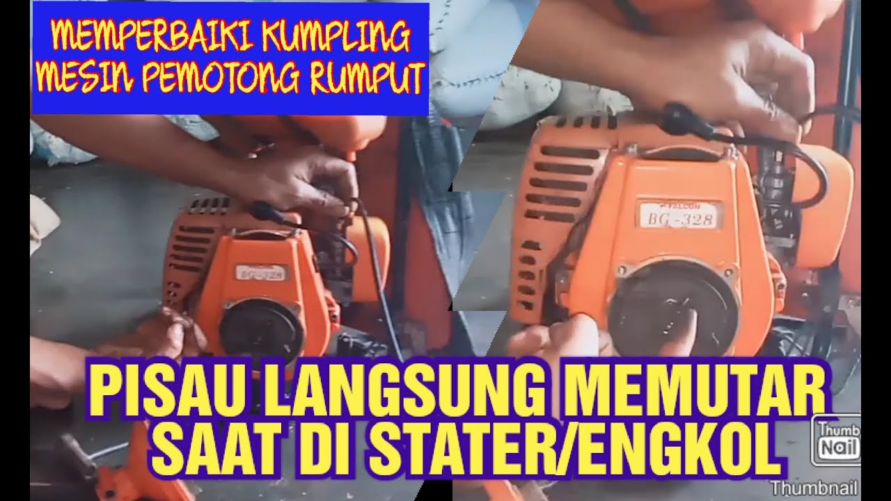 CARA MEMPERBAIKI K0PLING MESIN PEMOTONG RUMPUT