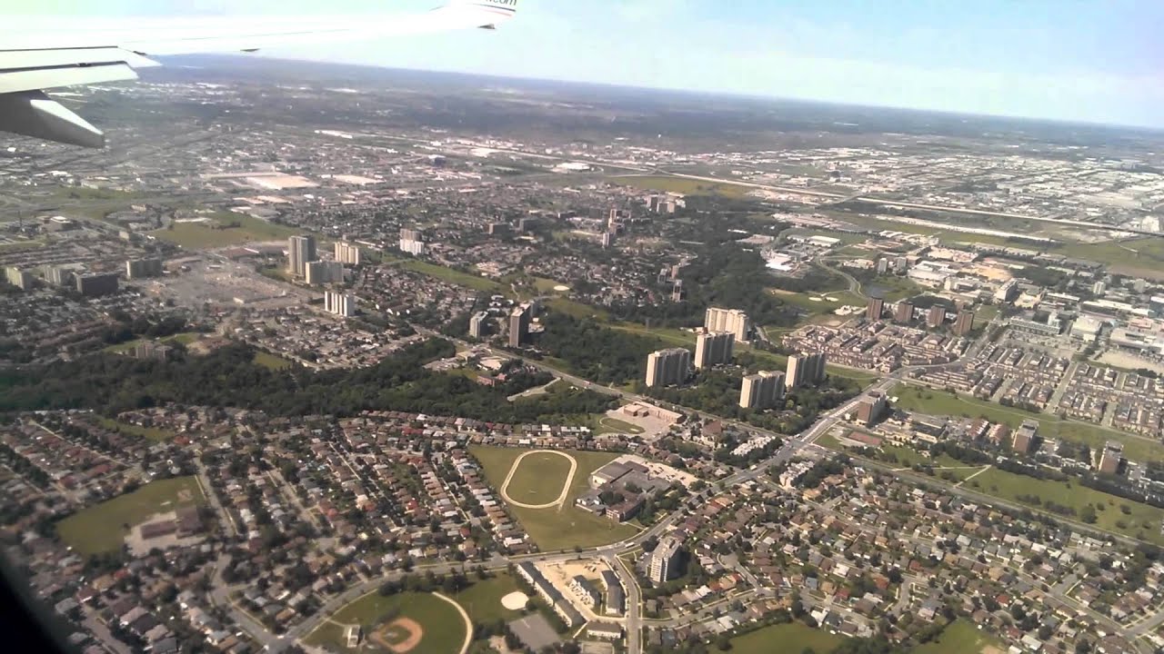 Landing in Toronto Pearson International Airport