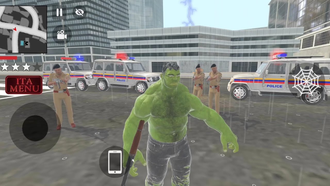 Hulk 🤑 vs police 🚓 in Indian gta 7 game 