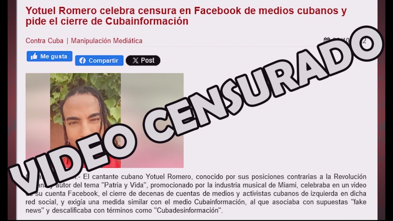 Censura a Cubainformaci&oacute;n: &iexcl;Qu&eacute; bonita les ha quedado la libertad a Yotuel y Los Patria y Vida!