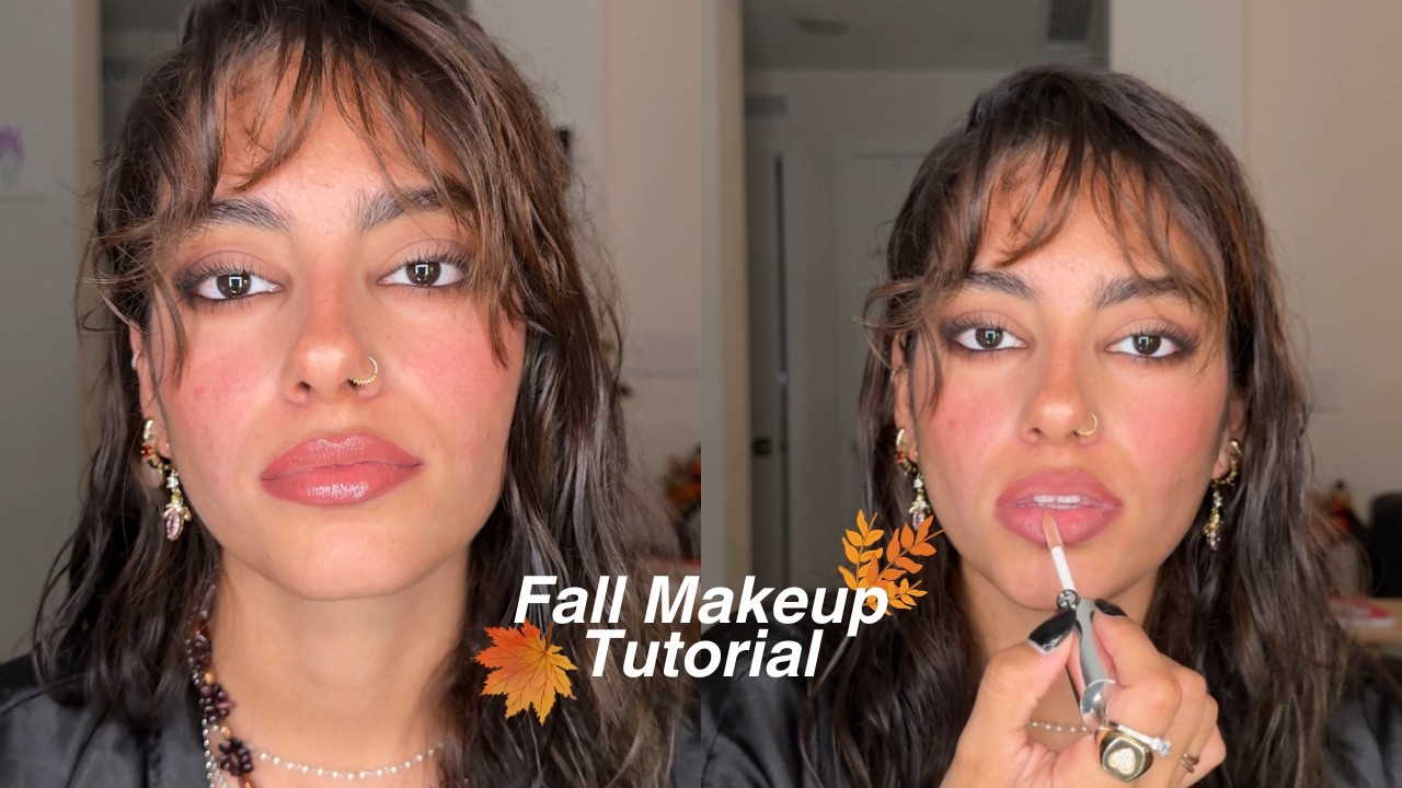 A Hot Cozy Warm Fall Makeup Tutorial 🍁 Easy Fall Makeup