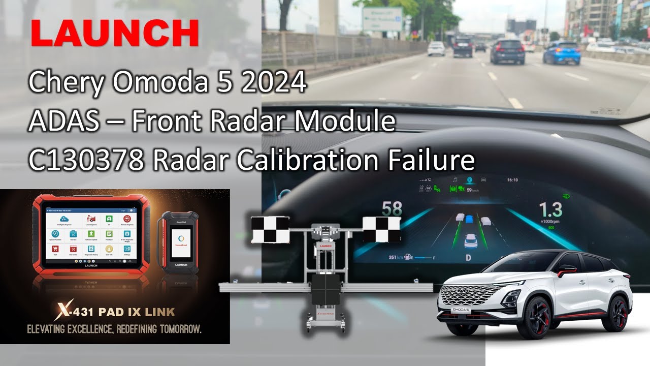 Chery Omoda 5 2024 ADAS calibration by LAUNCH X431 ADAS Pro plus
