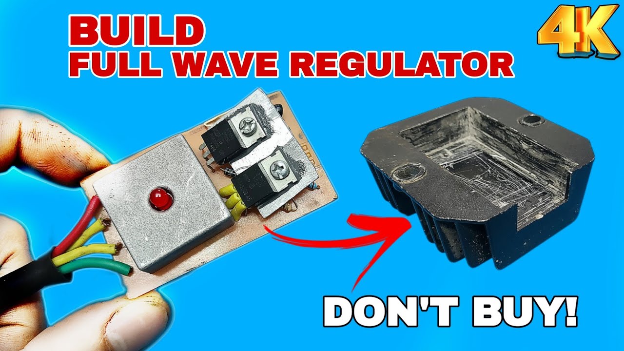 DIY Full-Wave Regulator - No More Dead Battery for Your Bike!
