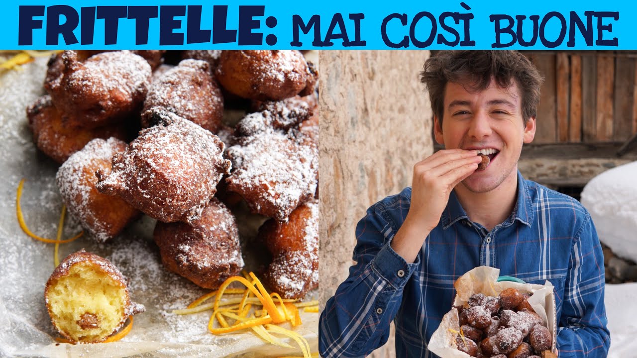 FRITTELLE DOLCI DI CARNEVALE: mai mangiate così buone e soffici - ricetta facile | Davide Zambelli