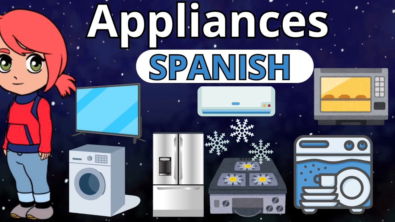 Appliances in Spanish for children