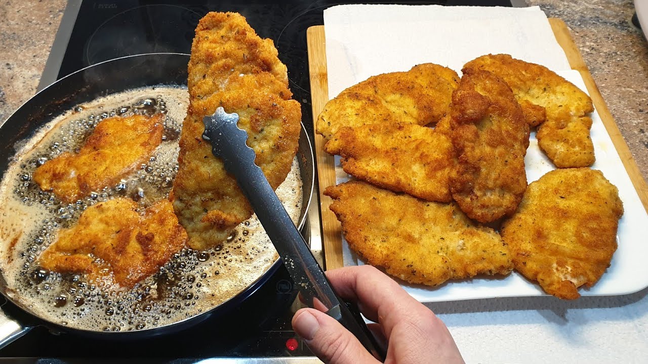 🥰Shnicla te Pules Met mirat qe i keni provu deri me sot,Recetë Perfekte Knusprige Hähnchenschnitzel🥰