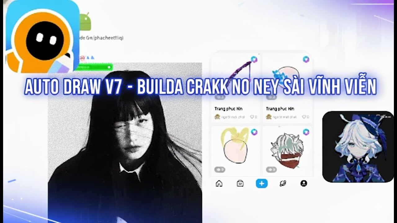 builda auto draw v7 cách tự vẽ siêu dễ để đăng bán lấy gcoin #autodraw