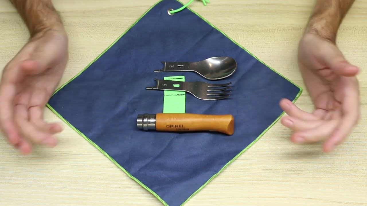 Набор столовых приборов для кемпинга Opinel Picnic Plus + No. 08