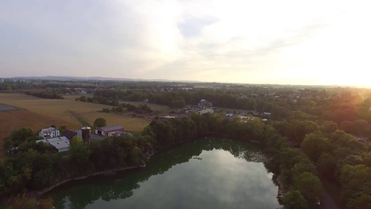 Aerial tour of Myerstown, Pennsylvania