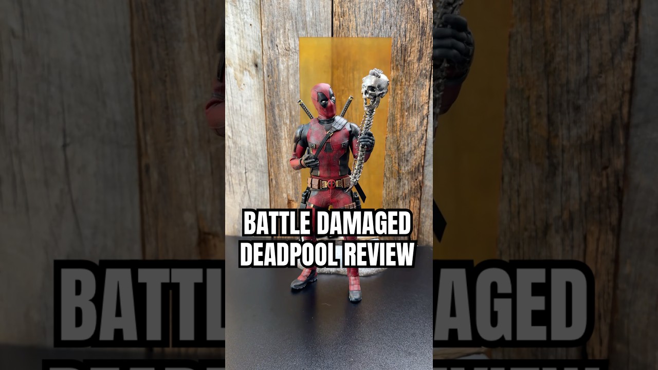 BATTLE DAMAGED DEADPOOL 🔥 #deadpool #deadpoolandwolverinemovie #actionfigures #wolverine #hottoys