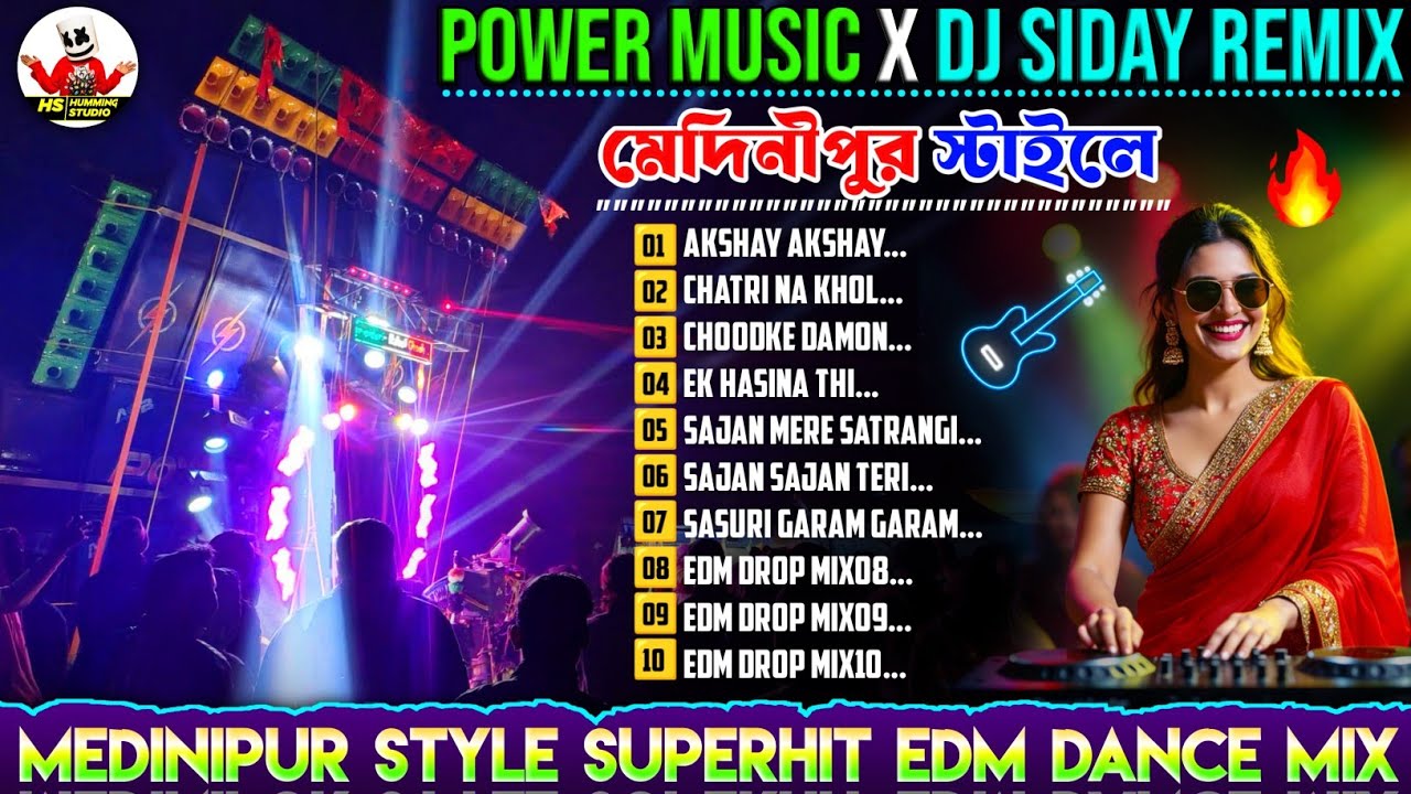DJ SIDAY REMIX SALBONI SE🤩 Nonstop Hindi EDM Songs Dj siday Remix✨Dj Susovan remix Hindi Edm Songs