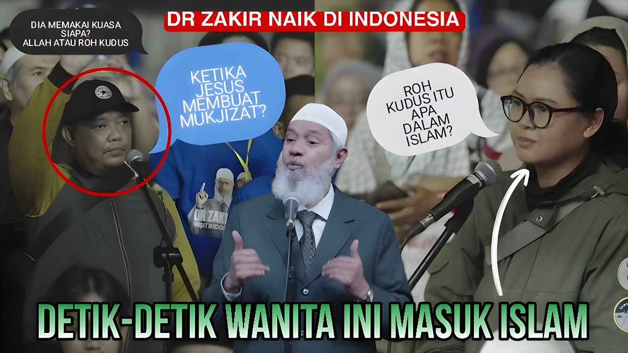 LUGA TAMBUNAN BERTANYA? DR ZAKIR NAIK MENJAWAB🔥 WANITA INI MASUK ISLAM!