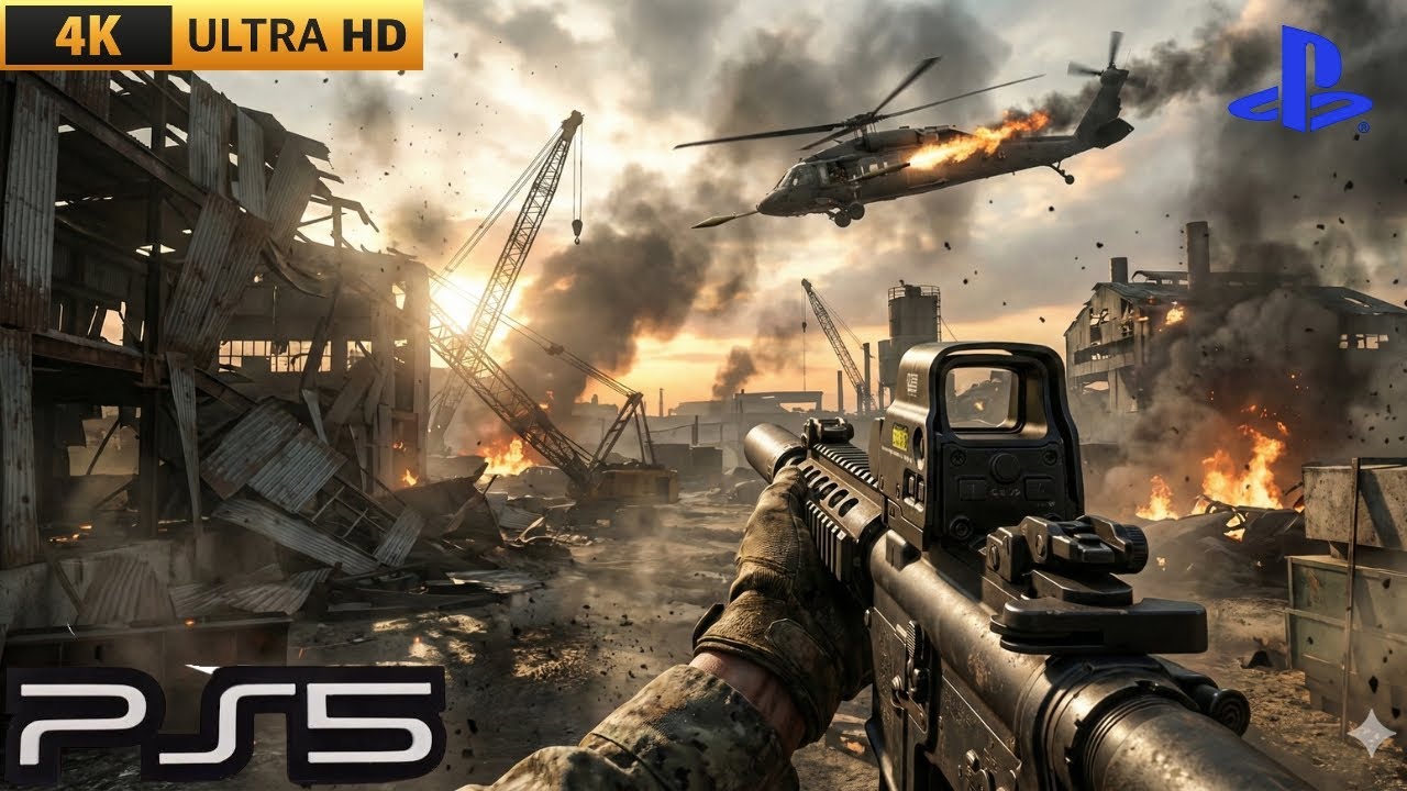 ATAQUE AÉREO NO MEIO DA CIDADE EM GUERRA - PS5 GAMEPLAY  - Call of Duty: Modern Warfare I