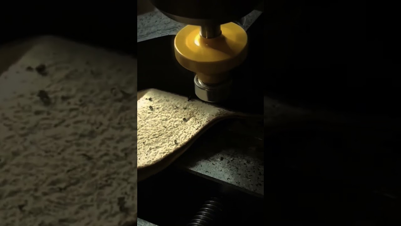 Rounding over the switch face on the Morta body. #woodworking #milling #router #art #handmade