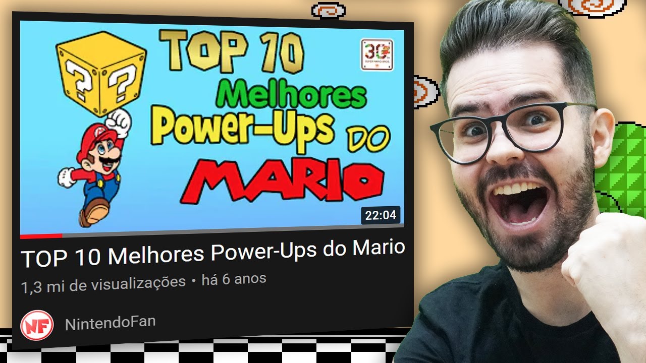 Pai Troll reagindo ao TOP 10 POWER UPS DO MARIO