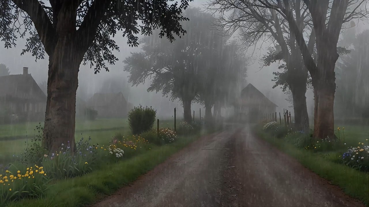 Soothing Rain Ambience to Calm Thoughts and Sleep Deeply | Natural Rain Sounds