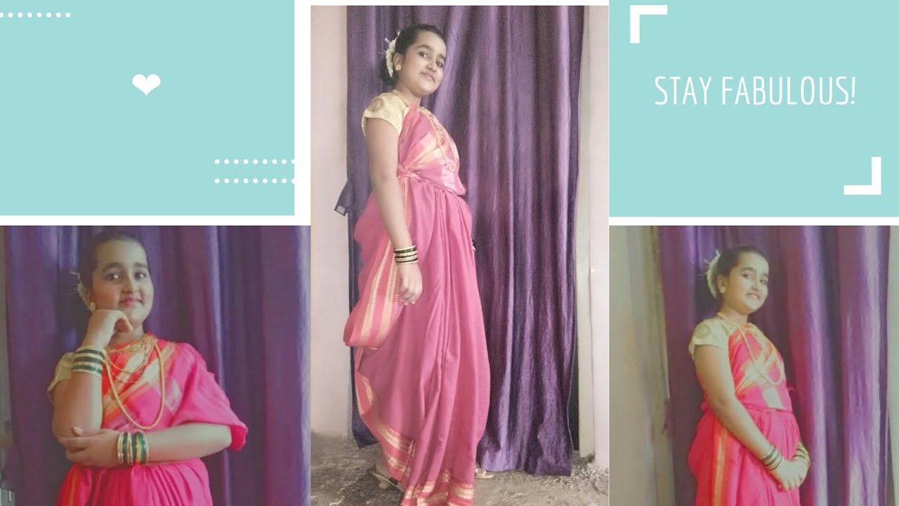 //How to Drape East Indian Ubh lugra//उभ लुगडं / लुग्र
