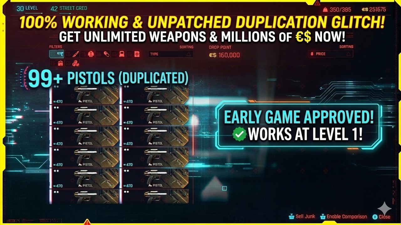 Cyberpunk 2077 Duplication Glitch: Ultimate Money Guide (Detailed Step-by-Step)