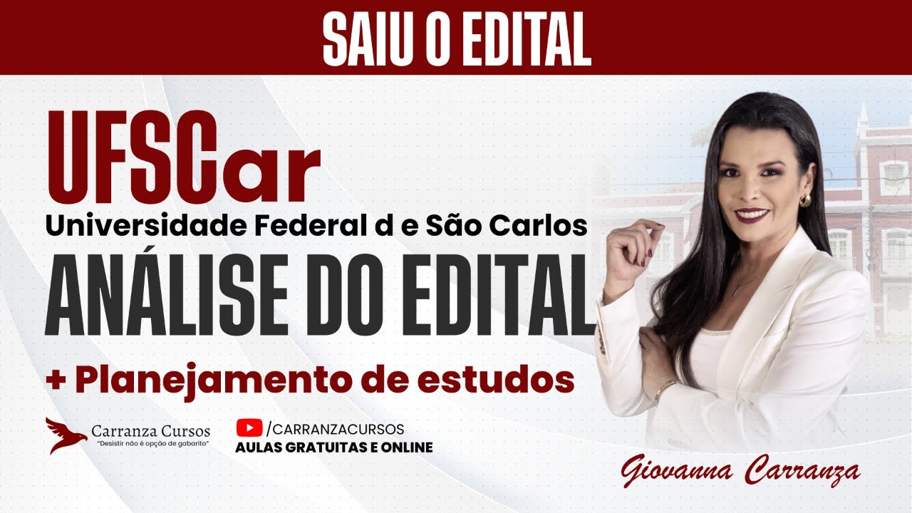 Concurso UFSCAR | Análise do Edital e Planejamento de Estudos para Aprovação