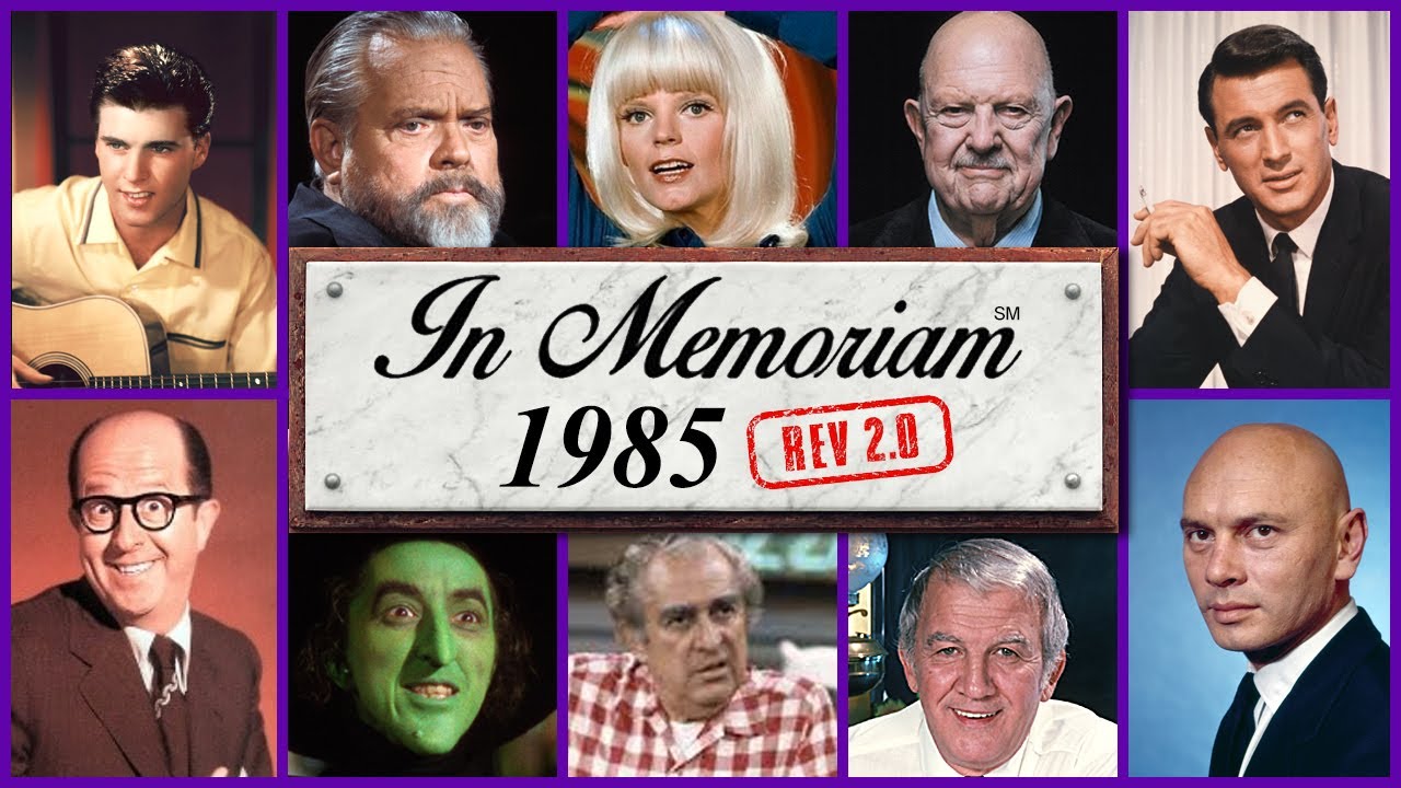 В память о 1985: Знаменитые лица, которых мы потеряли в 1985 году (ред. 2)