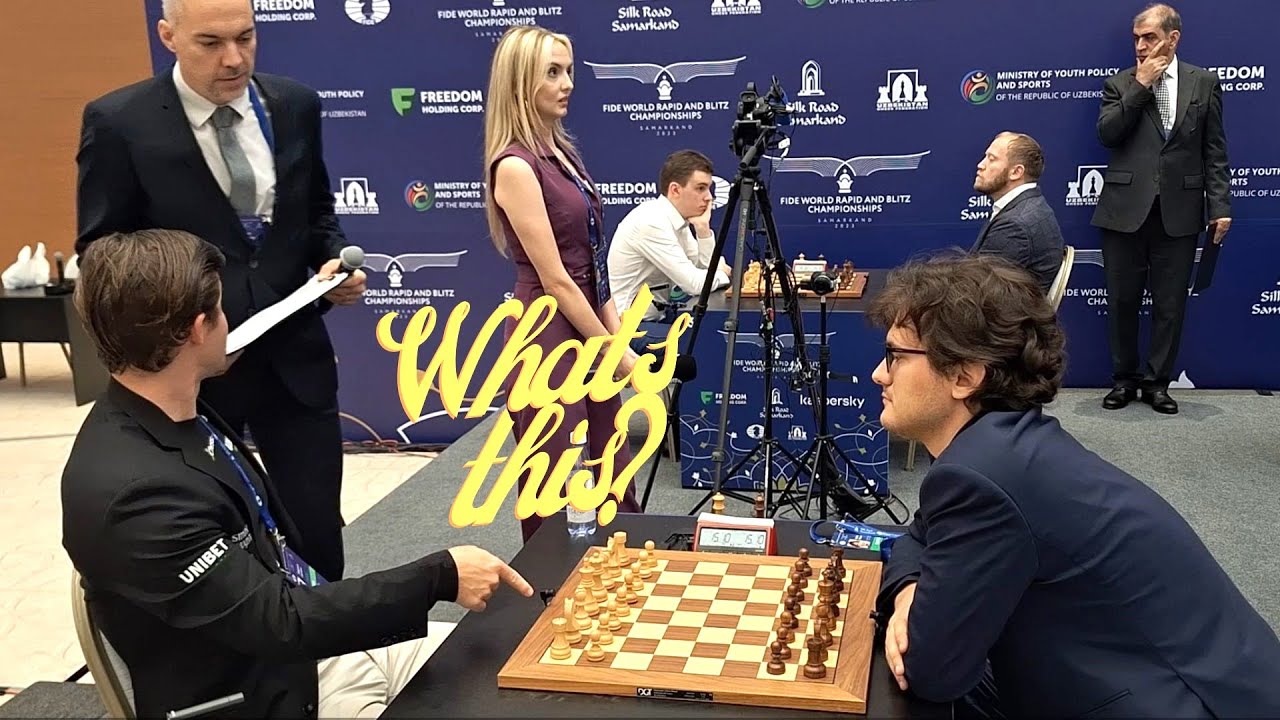 What bugs Carlsen? Magnus vs Nikita Petrov | World Rapid 2023 Round 1