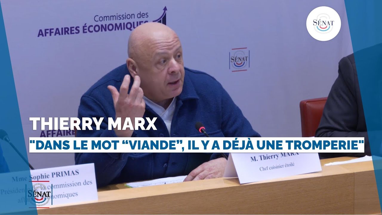 Thierry Marx sur la viande in vitro : 