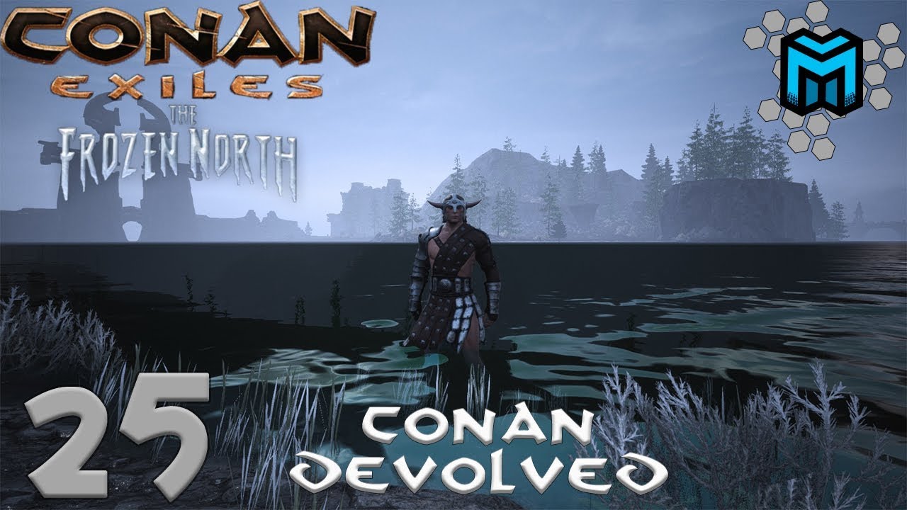 Conan Exiles- The Frozen North (Conan Devolved X03) EP25 | Prebuilt Wall and Finding the Black Keep