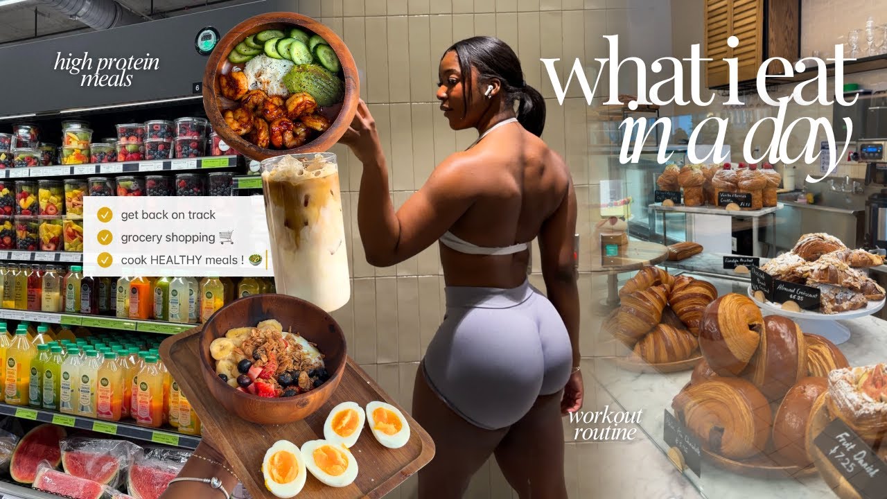 WHAT I EAT IN A DAY | realistic, high protein meals for weight loss