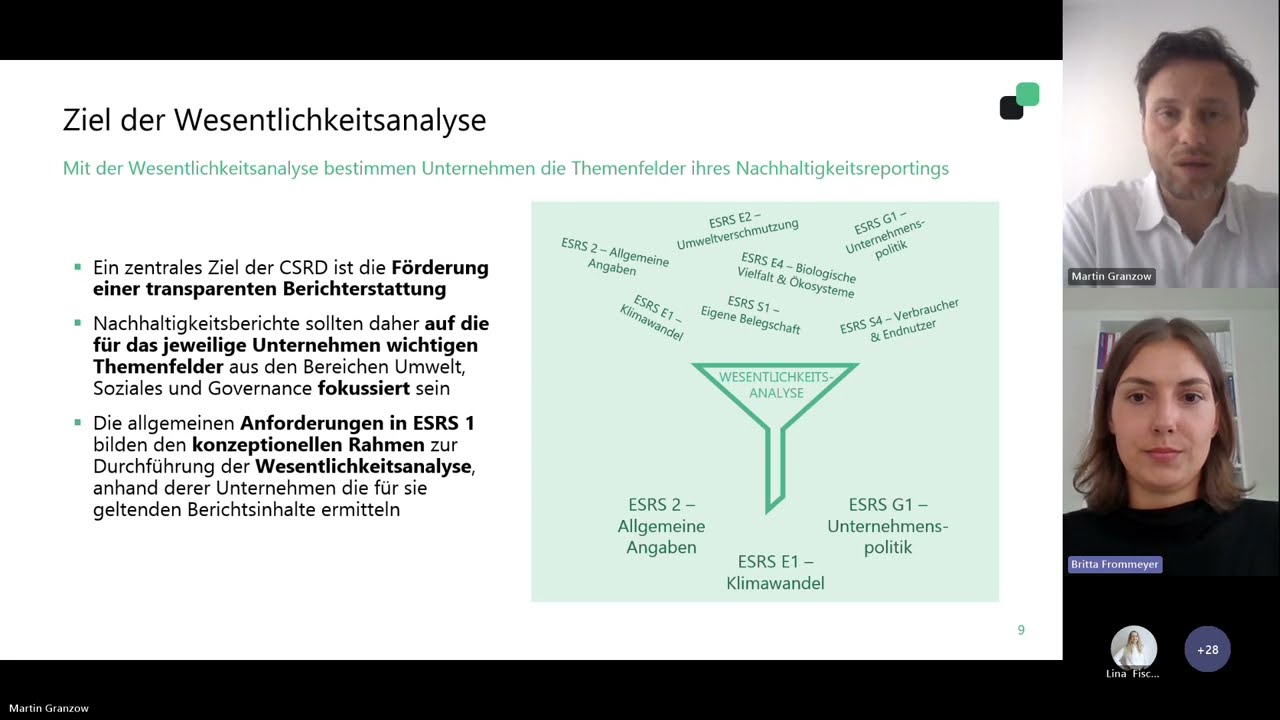 Wesentlichkeitsanalyse nach CSRD – Grundprinzipien und praktische Umsetzung