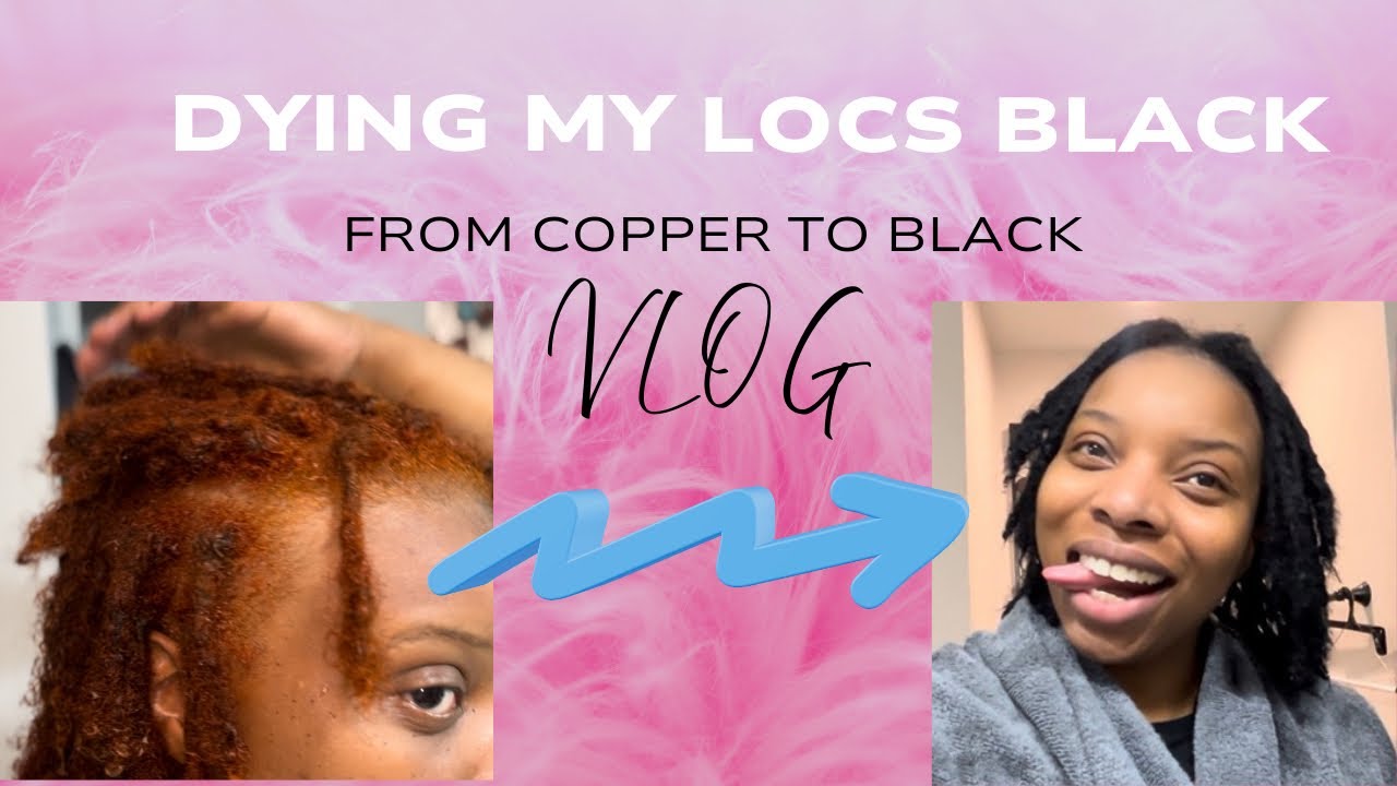 Dying My Hair From Copper To Black | VLOG | L’Oréal HiColor Highlight Sapphire Black 