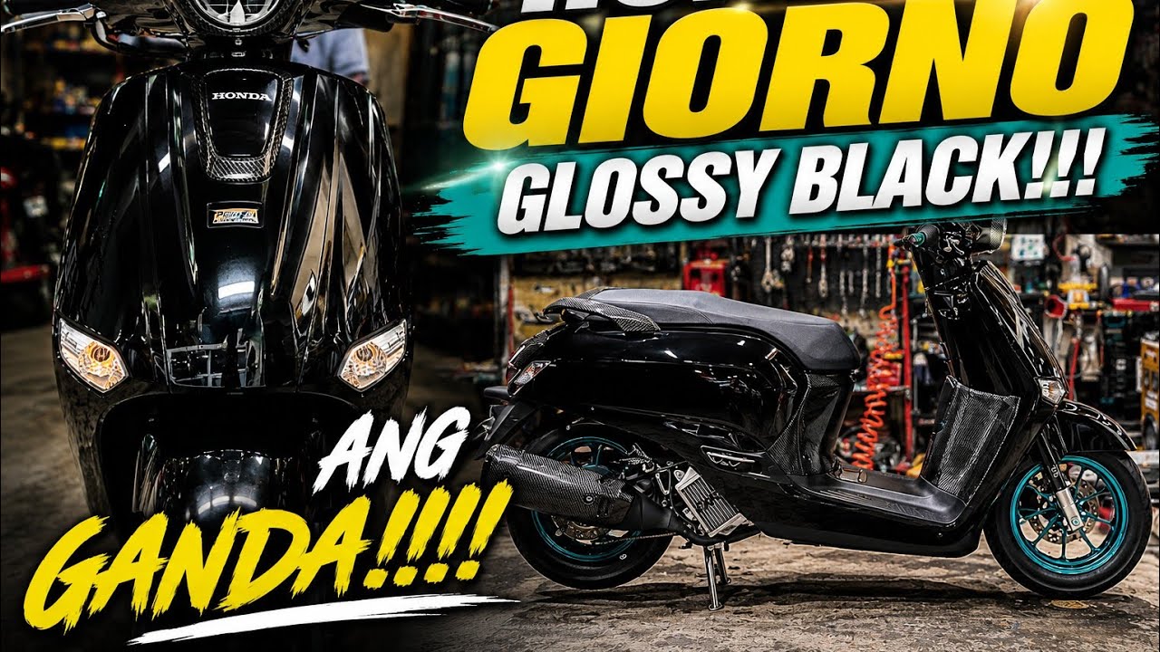 REPAINT TO GLOSSY BLACK | GIORNO 125!