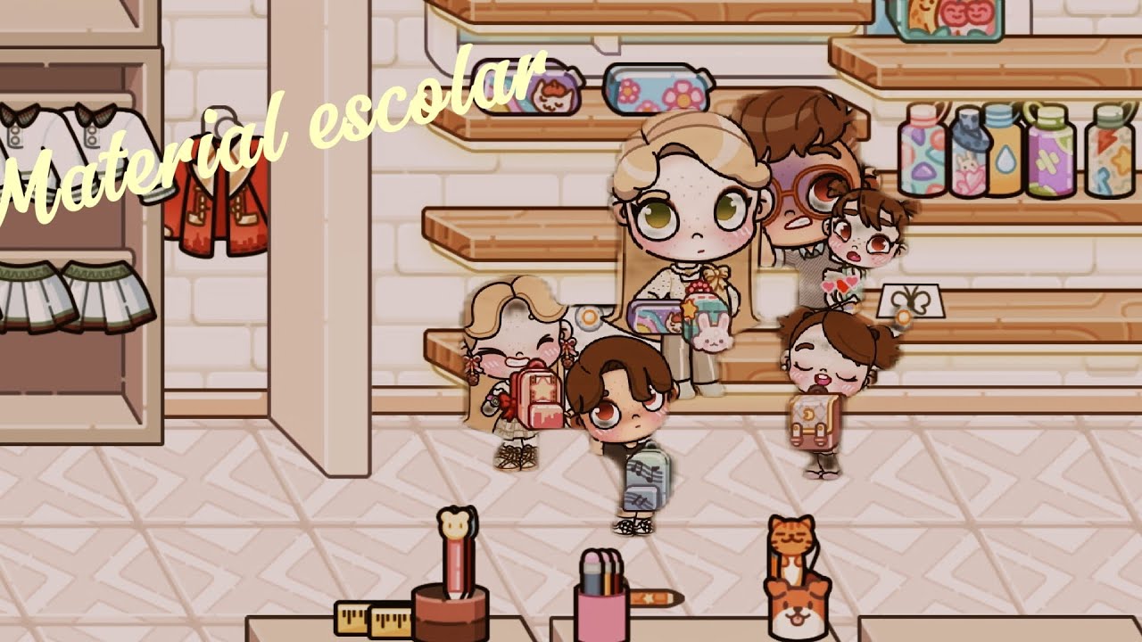 Comprando material escolar das crianças😊