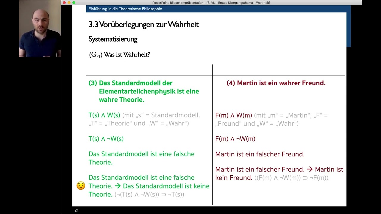Theoretische Philosophie: Wahrheit, 4. Video