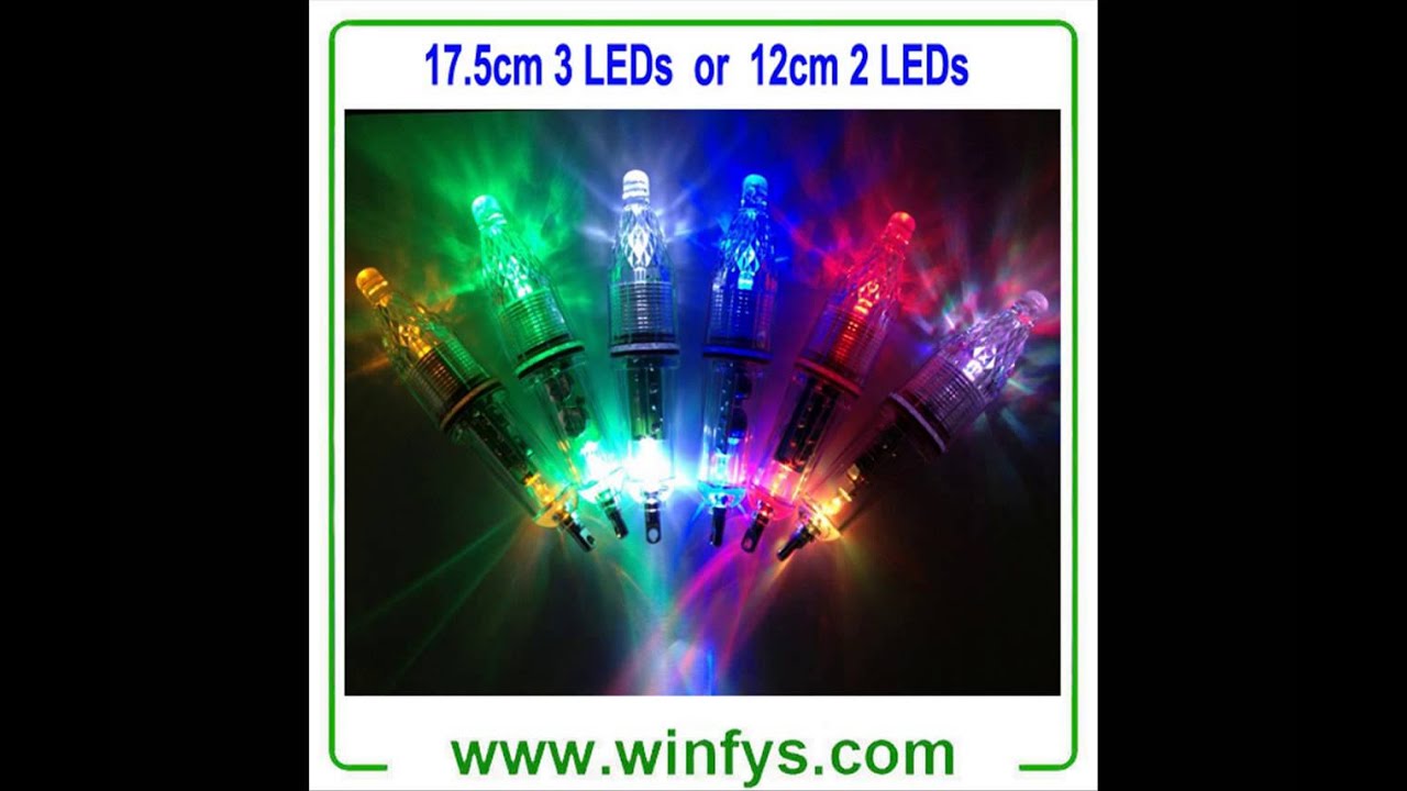 Mini LED Deep Drop Underwater Fishing Lure Light Squid Fish Lure Light Green Underwater Lure Light