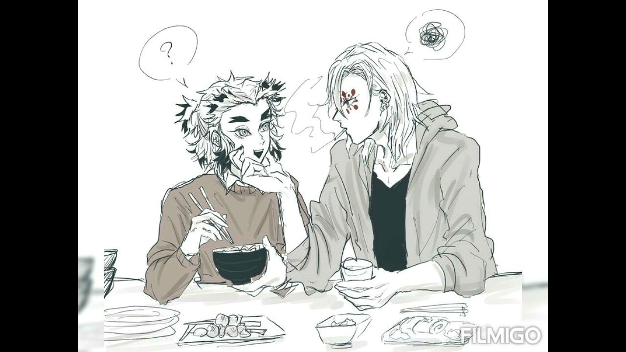 Kimetsu no yaiba  Uzuren (Uzui x Rengoku/I kissed a boy