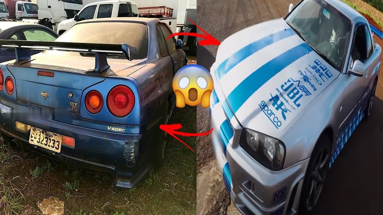 O SKYLINE GTR R34 DE UNICA UNIDADE DO RENATO GARCIA ESTA DE CARA NOVA NO ESTILO VELOZES E FURIOSOS!