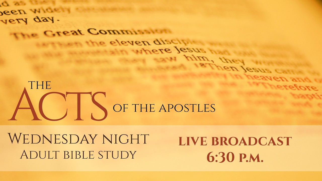 The Acts of the Apostles; 3/11/2026