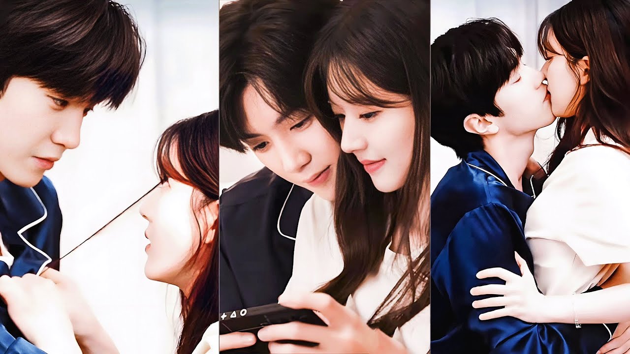 灰姑娘頭髮纏在校草口子上，下秒他順勢吻上她！😳#cdrama