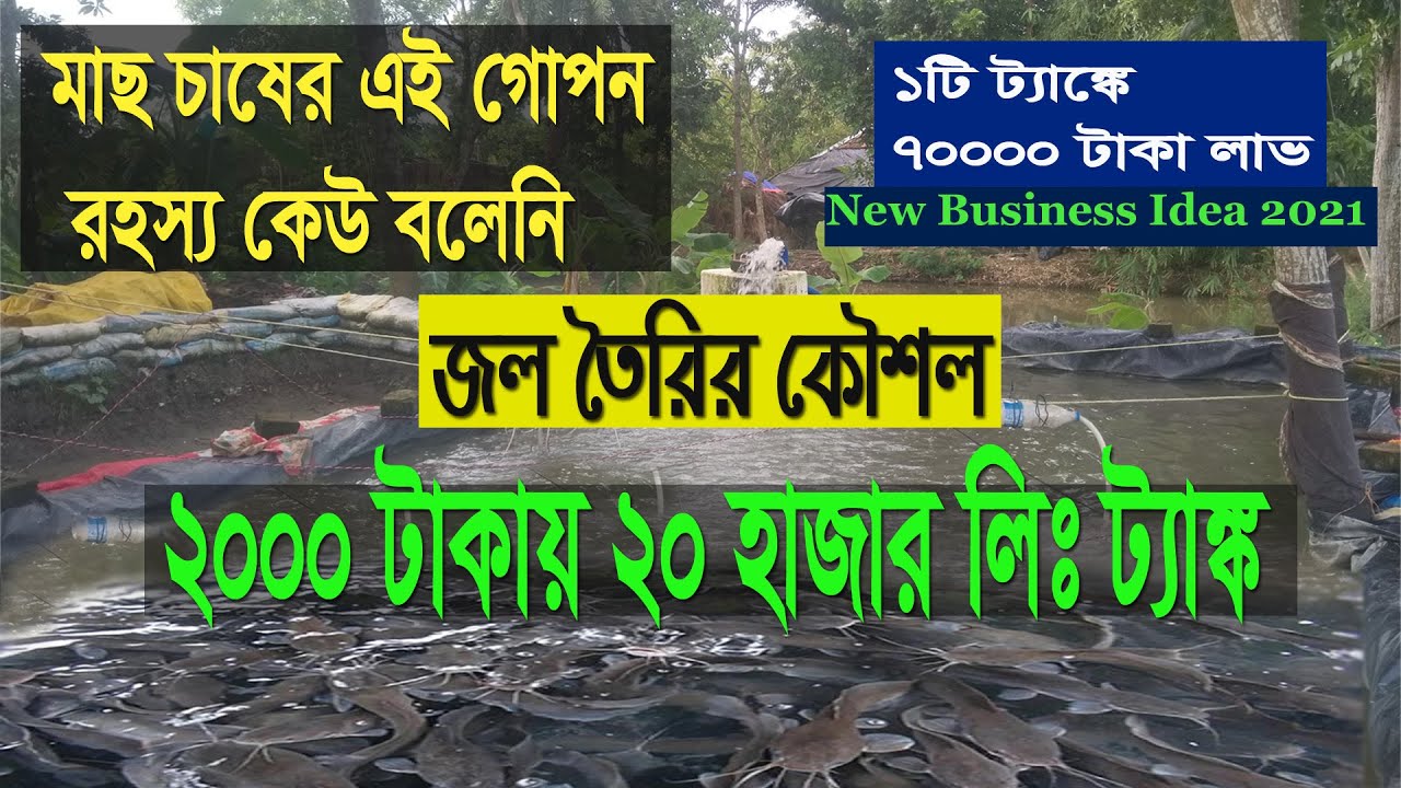 New Water Preparation Process in  Bottom Clean and Biofloc Fish Farming | Small Business Ideas