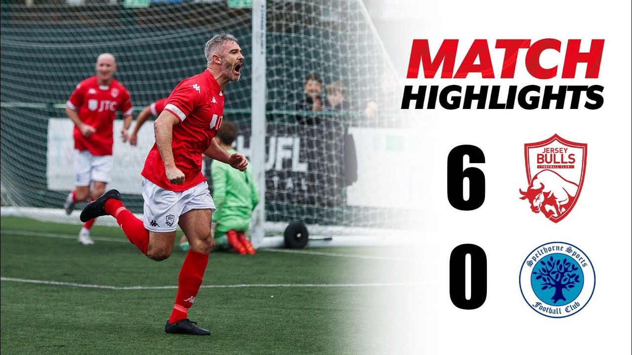 MATCH HIGHLIGHTS | Jersey Bulls 6 Spelthorne Sports 0