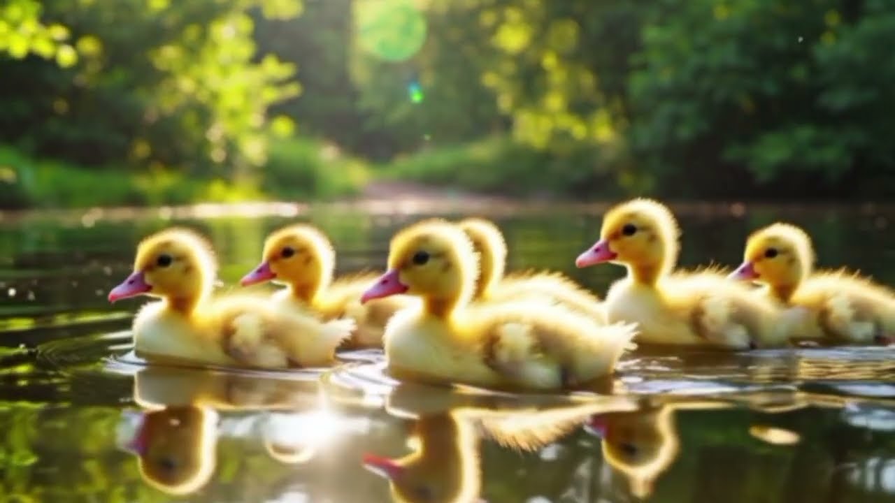 🐥 Mother Duck Protects Her Ducklings | Adorable Baby Ducks Video👉baby ducks