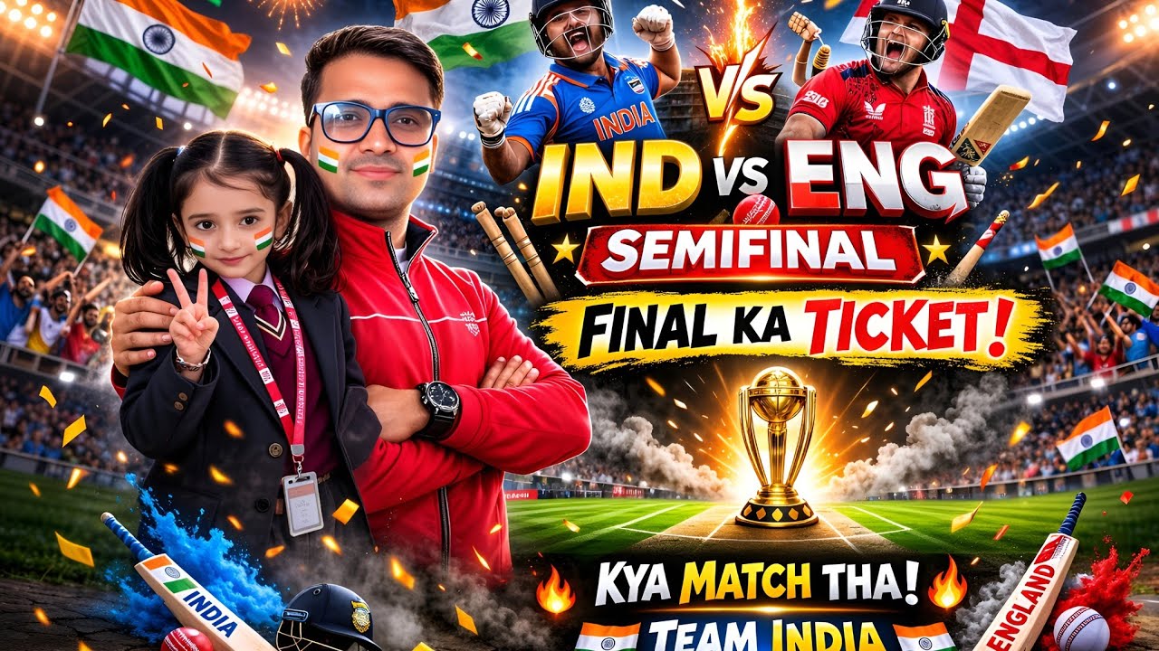 Last Over Thriller! Ind vs Eng Semifinal ki puri kahani 😱🔥