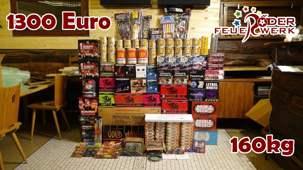 Röder Feuerwerk Unboxing 2017/2018 | 1300€ | 10 Pakete | 160kg