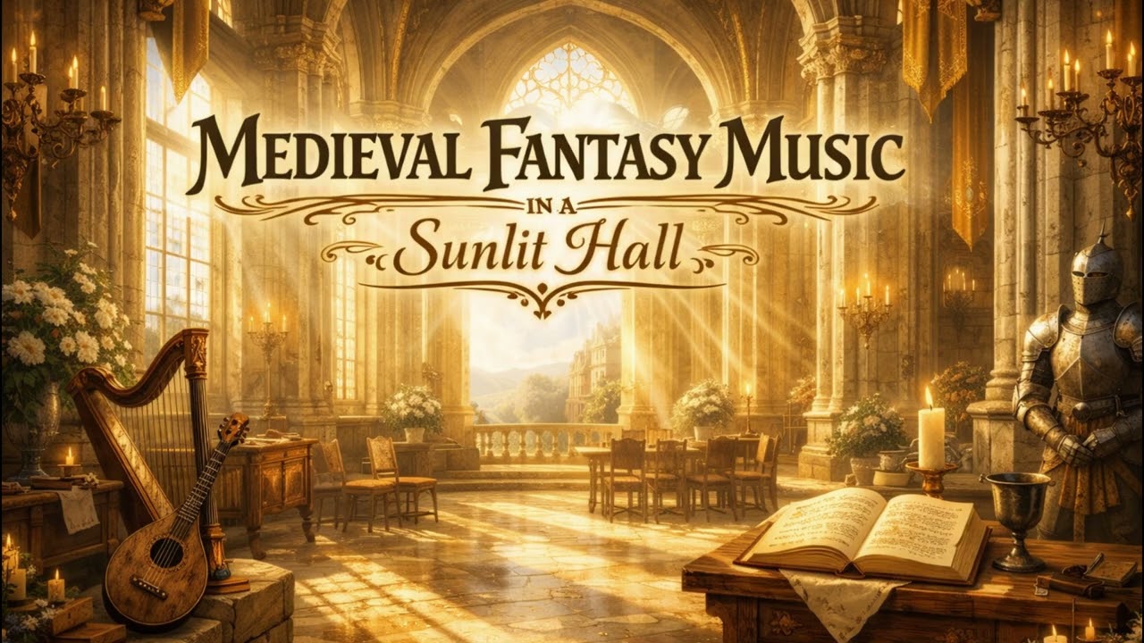 Medieval Fantasy Music in a Sunlit Hall
