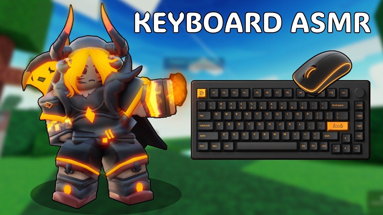 Roblox Bedwars KEYBOARD ASMR With KALIYAH KIT.. (Roblox Bedwars)
