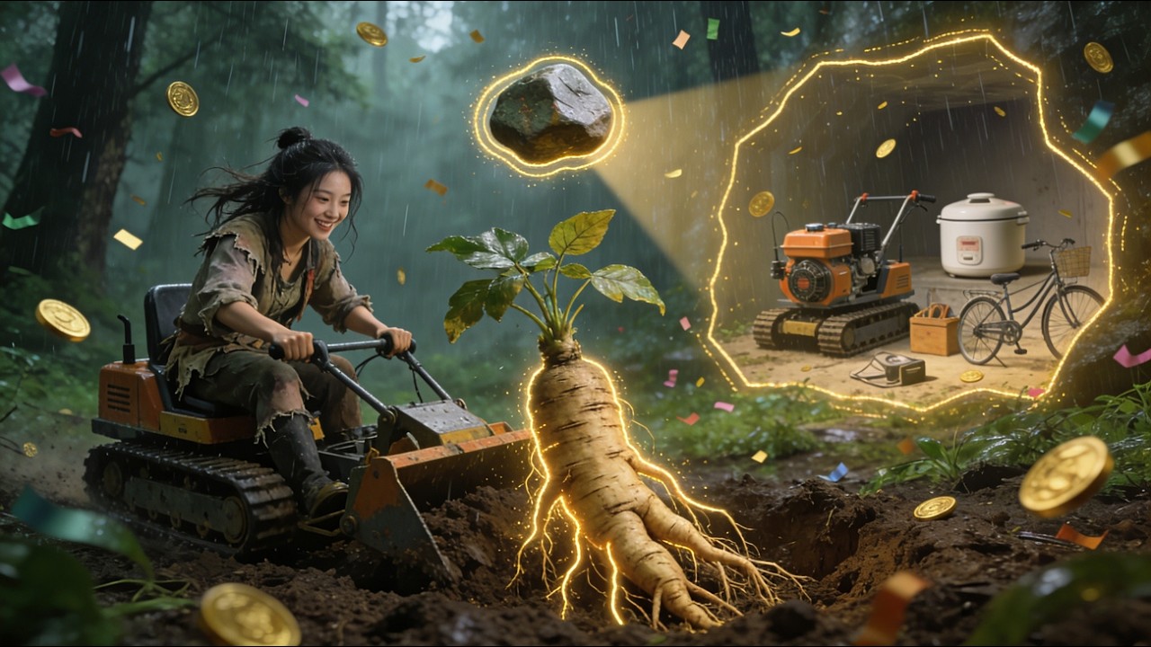 【完結】🔥穿越古代開收割機採人參？窮女子偶得連通現代的神石，憑現代知識帶村民發家致富
